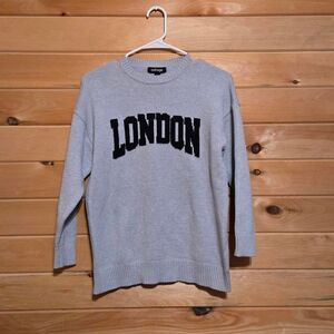 Women's London Pullover Vacation Travel Knit Pullover Crewneck Sweater